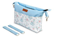 Stroller organizer – light blue cacti