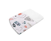 Sensillo Changinh Pad Sheet Foxes Art.167030 Universal soft cover for changing surface 50x70 cm