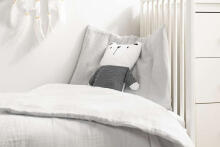 2-element muslin bedding GREY 100X135 CM