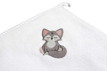 TERRY BATH COVER 100X100 WHITE WOLF