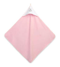 TERRY BATH COVER 100X100 PINK BUNNY