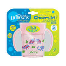 TC71005 Cheers 360 Cup with Handles, 7 oz/200 ml, Pink, 1-Pack