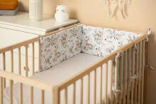 COT BUMPER WAFFLE DEERS MINT