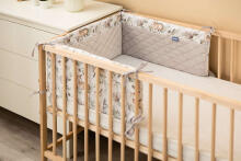 BED BUMPER DEERS GREY PLUSH KARO