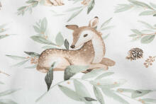 BED BUMPER DEERS GREY PLUSH KARO