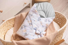 Velvet Baby Nest Cone Wrap – FLIGHT IN CLOUDS GREY