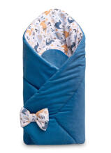Velvet Baby Nest Cone Wrap – DINOSAURS BLUE