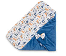 Velvet Baby Nest Cone Wrap – DINOSAURS BLUE