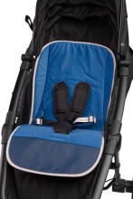 Velvet Pushchair Liner – DINOSAURS BLUE