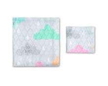 BAMBOO DIAPERS SET 30x35 75x75 DROP OF MILK