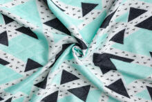 BAMBOO DIAPERS SET 30x35 75x75 GREEN TRIANGLE