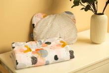 PUSHCHAIR SET ABSTRACT DOTS GRAY