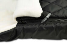 QUILTED POLAR ROMPER BAG BLACK