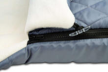 QUILTED POLAR ROMPER BAG GRAPHITE