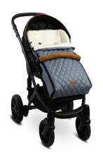 QUILTED POLAR ROMPER BAG GRAPHITE