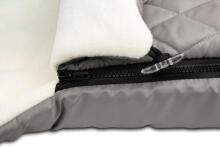 QUILTED POLAR ROMPER BAG GREY