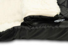 QUILTED WOOL ROMPER BAG BLACK