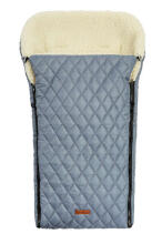 QUILTED WOOL ROMPER BAG GRAPHITE