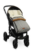 QUILTED WOOL ROMPER BAG GREY