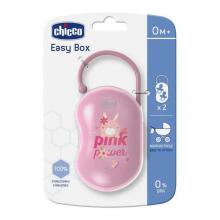 129638 PINK DOUBLE PACIFIER CASE