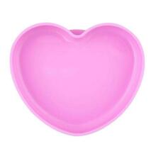 127528 SILICONE PLATE HEART 9m+ GIRL