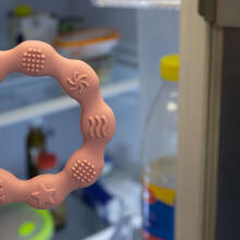 825/02 Silicone teether RING PINK