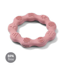 825/02 Silicone teether RING PINK