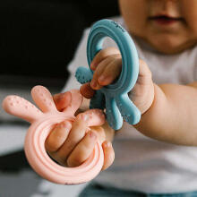 826/03 Silicone teether OCTOPUS BLUE