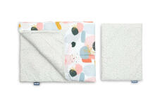 COTTON COT SET ABSTRACTION DOTS GREY