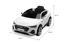BATTERY RIDE-ON VEHICLE AUDI ETRON SPORTBACK WHITE