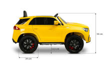BATTERY RIDE-ON VEHICLE MERCEDES W166 YELLOW