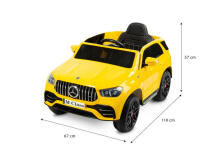 BATTERY RIDE-ON VEHICLE MERCEDES W166 YELLOW