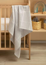 OPENWORK BLANKET LULU LIGHT GRAY