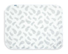 MUSLIN BLANKET FEATHERS / WHITE 80x100cm
