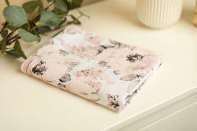 MUSLIN BLANKET PEONY / ASH 80x100cm
