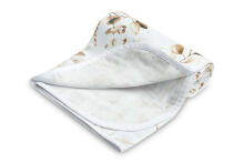 MUSLIN BLANKET EUCALYPTUS / WHITE 80x100cm