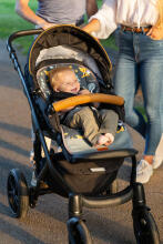 Waffle pushchair liner – boho dusty rose