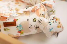 BABY NEST VELVET 80X45 PICNIC PEACH