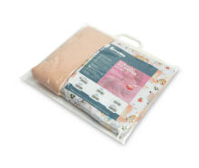 VELVET TROLLEY SET WITH FLOUNCE PICNIC PEACH