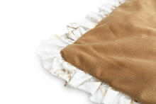 VELVET TROLLEY SET WITH FLOUNCE DREAM BEIGE