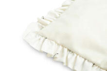 VELVET TROLLEY SET WITH FLOUNCE OLIVE CREAMY