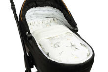 VELVET TROLLEY SET WITH FLOUNCE OLIVE CREAMY