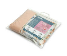 VELVET TROLLEY SET WITH FLOUNCE PEONY PEACH