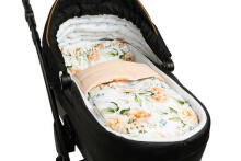 VELVET TROLLEY SET WITH FLOUNCE PEONY PEACH