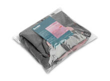 CAR SEAT PONCHO GREY MELANGE / PINK
