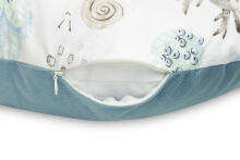 PILLOW FOR FEEDING VELVET STROLL BLUE
