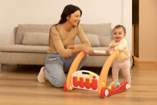 2IN1 WALKER WITH MUSIC MAT BLUE