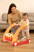 2IN1 WALKER WITH MUSIC MAT BLUE