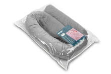COT BUMPER ROLLER VELVET GREY