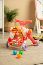 MULTIFUNCTIONAL WALKER TOY 5IN1 PINK